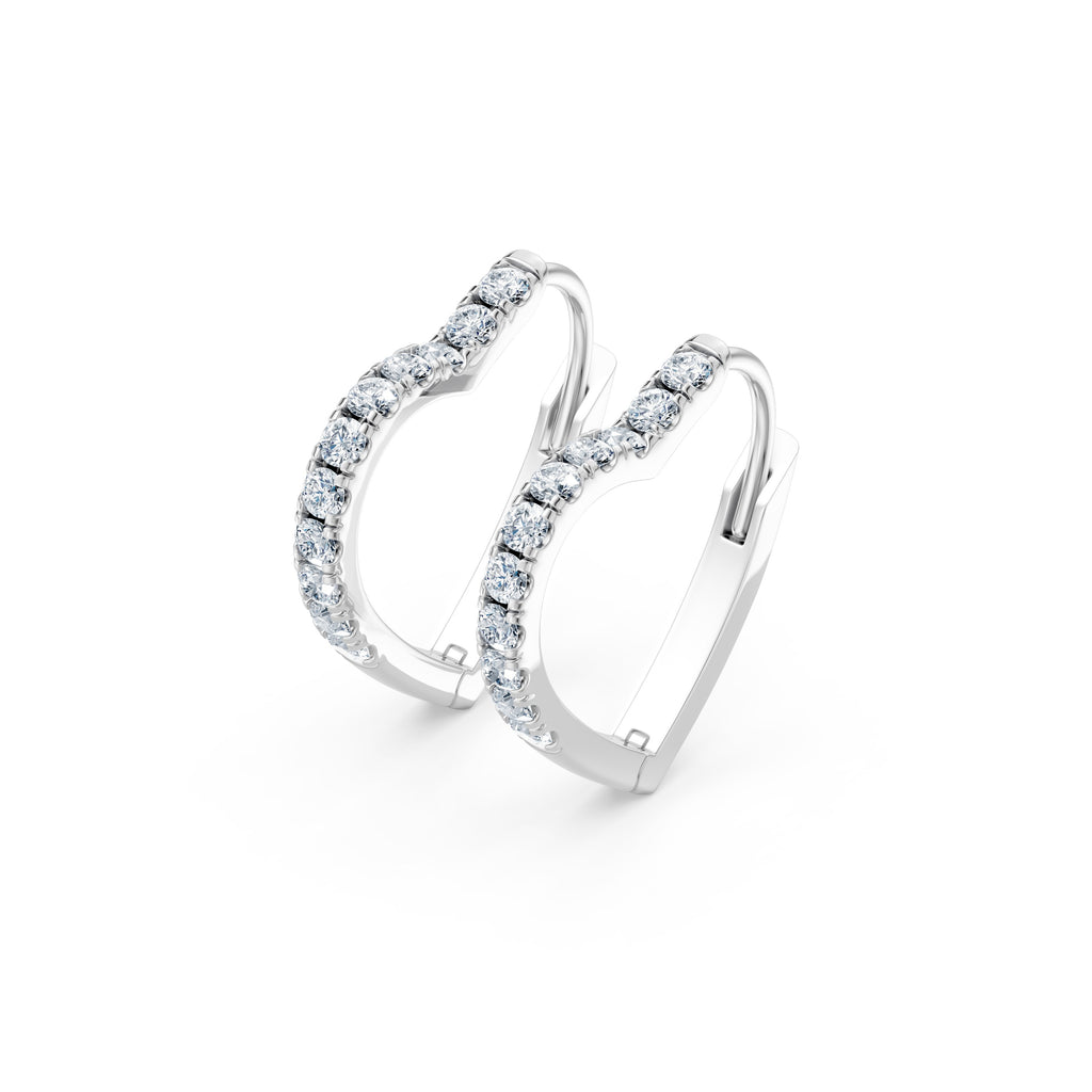 Heart-shaped Lab Diamond Earrings