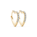 Heart-shaped Lab Diamond Earrings