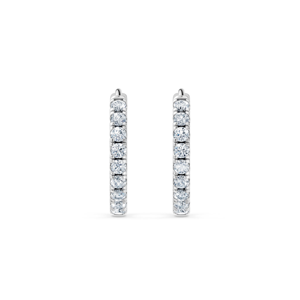 Round Lab Diamond Earrings