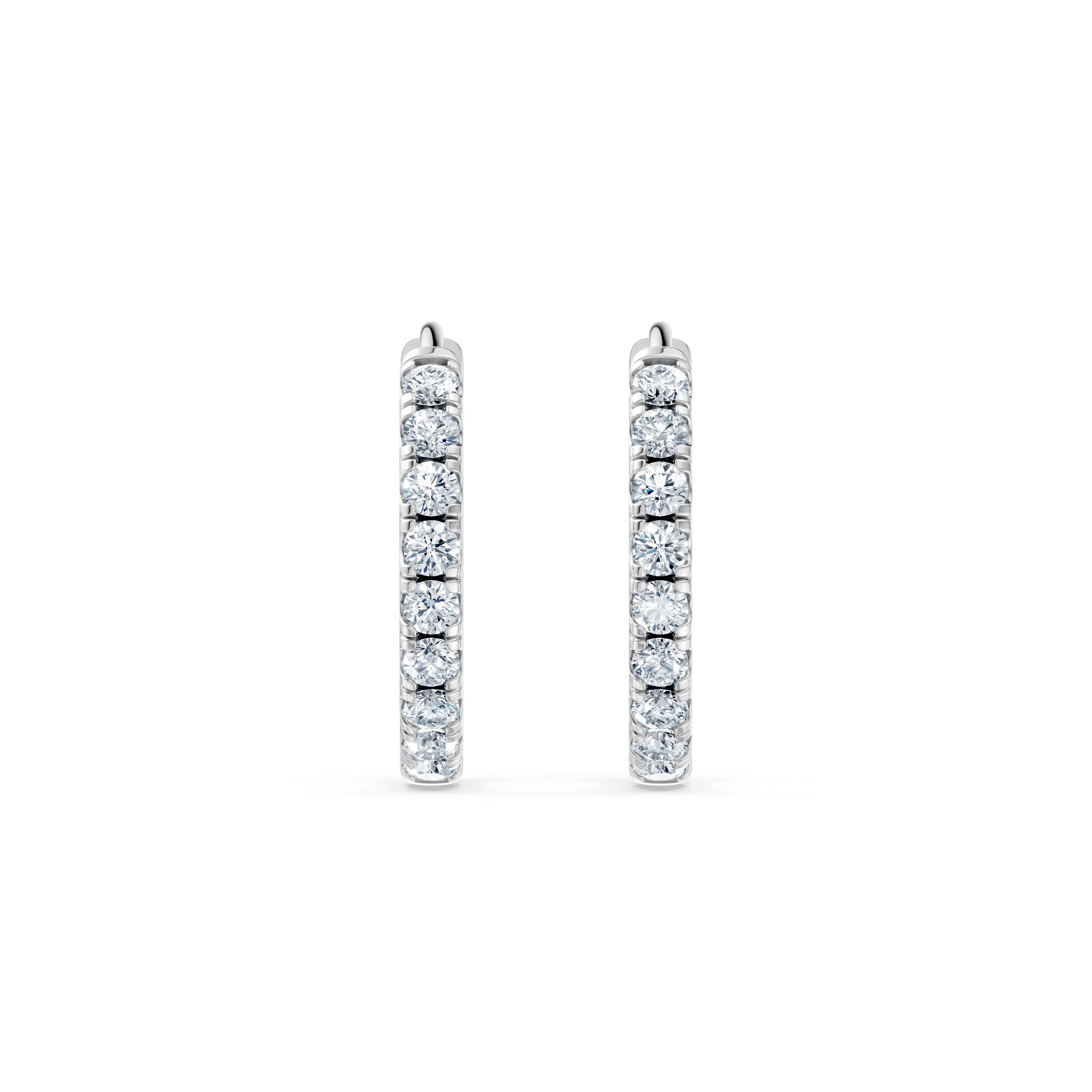 Round Lab Diamond Earrings