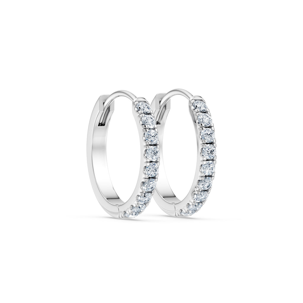 Round Lab Diamond Earrings