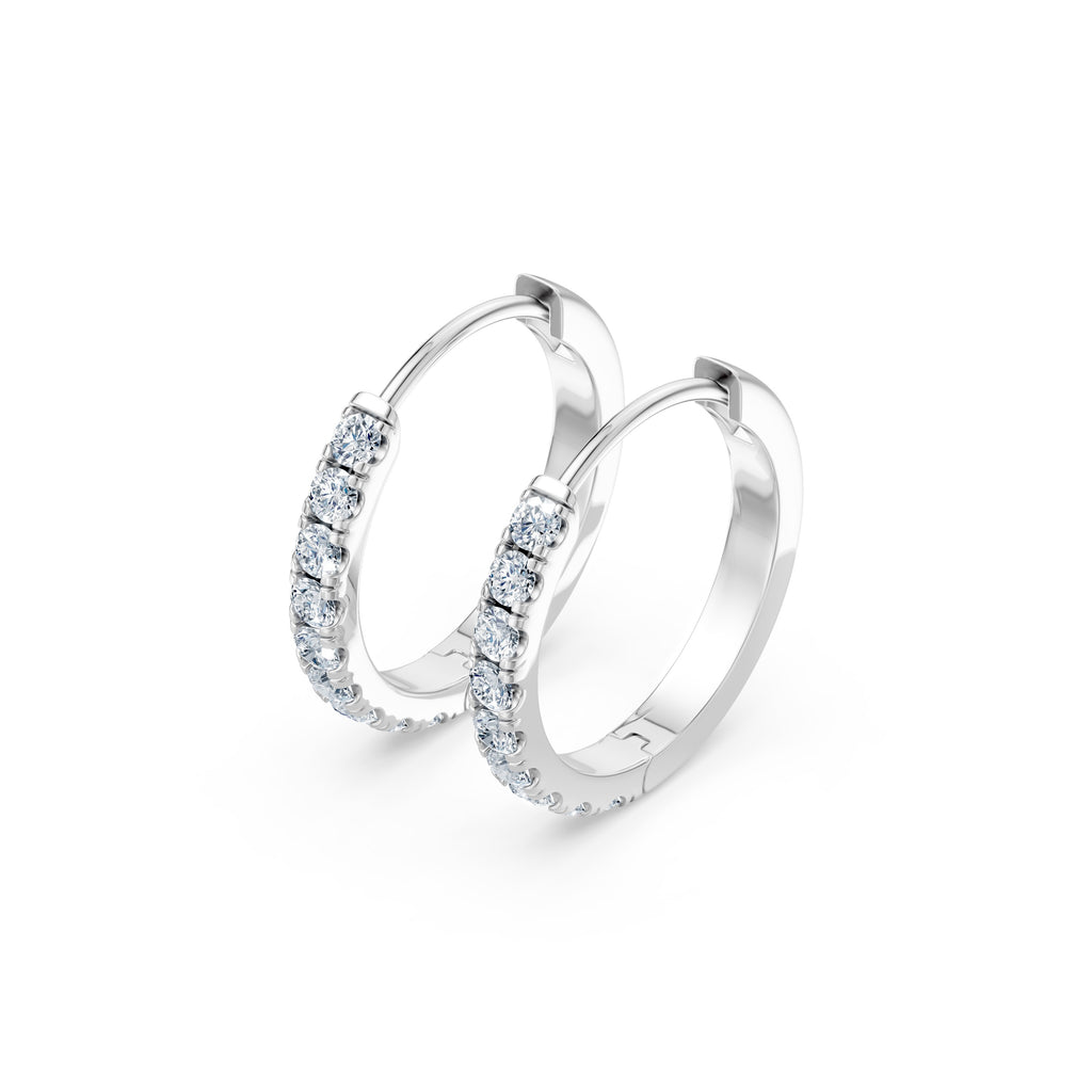 Round Lab Diamond Earrings