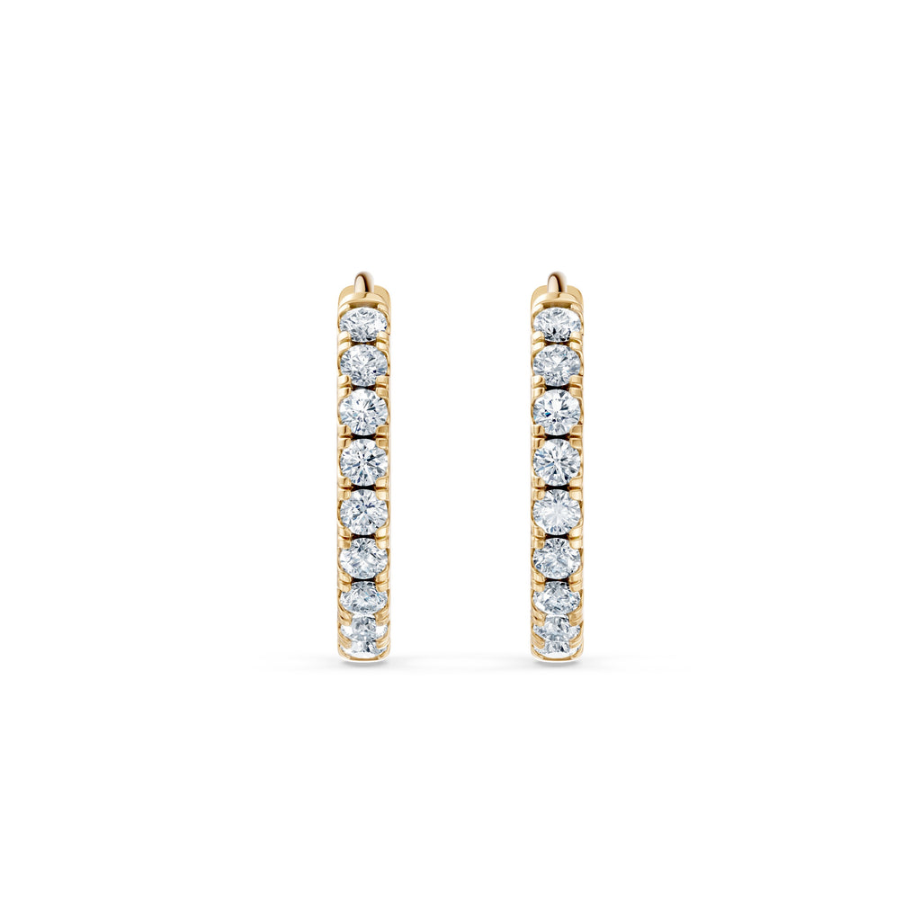 Round Lab Diamond Earrings
