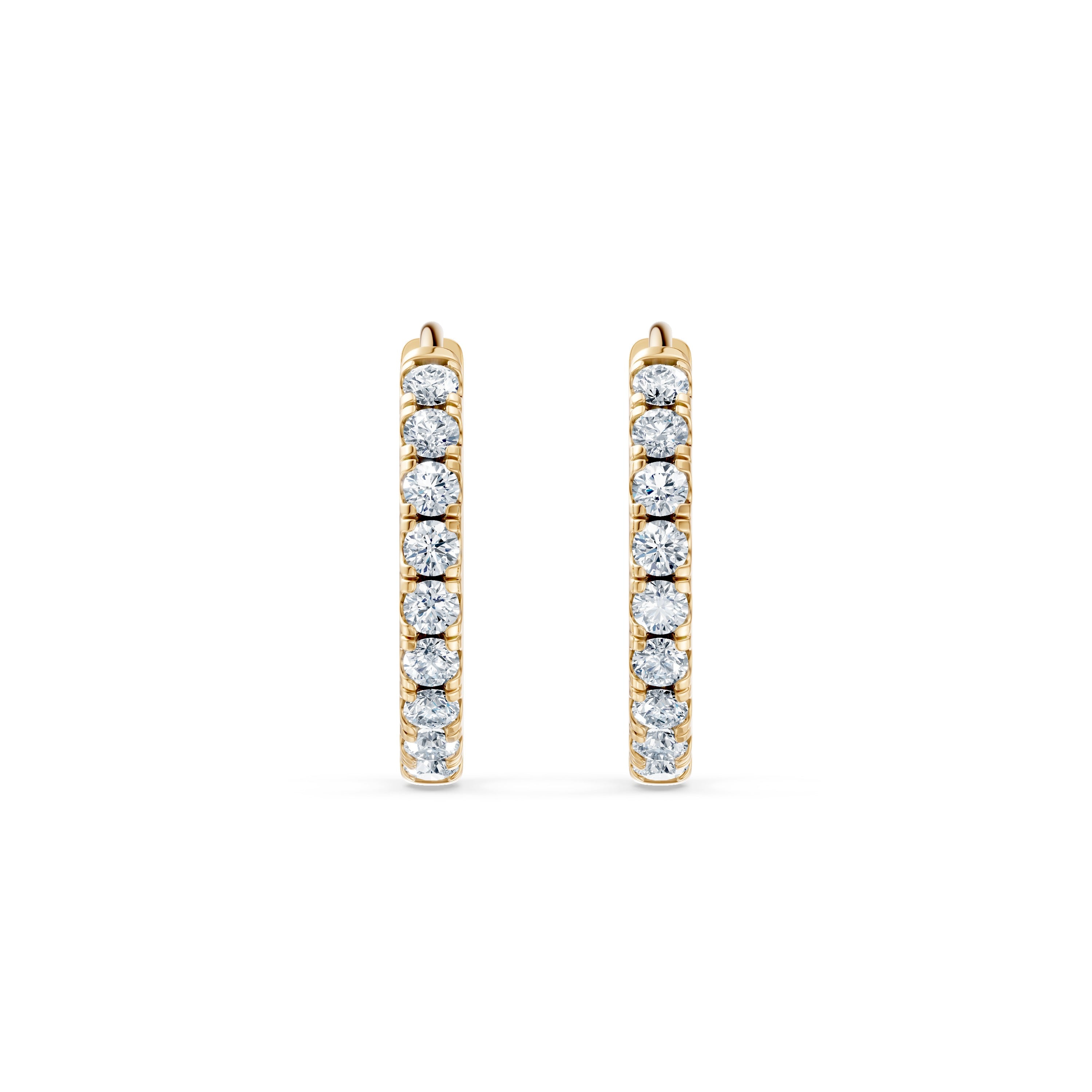 Round Lab Diamond Earrings