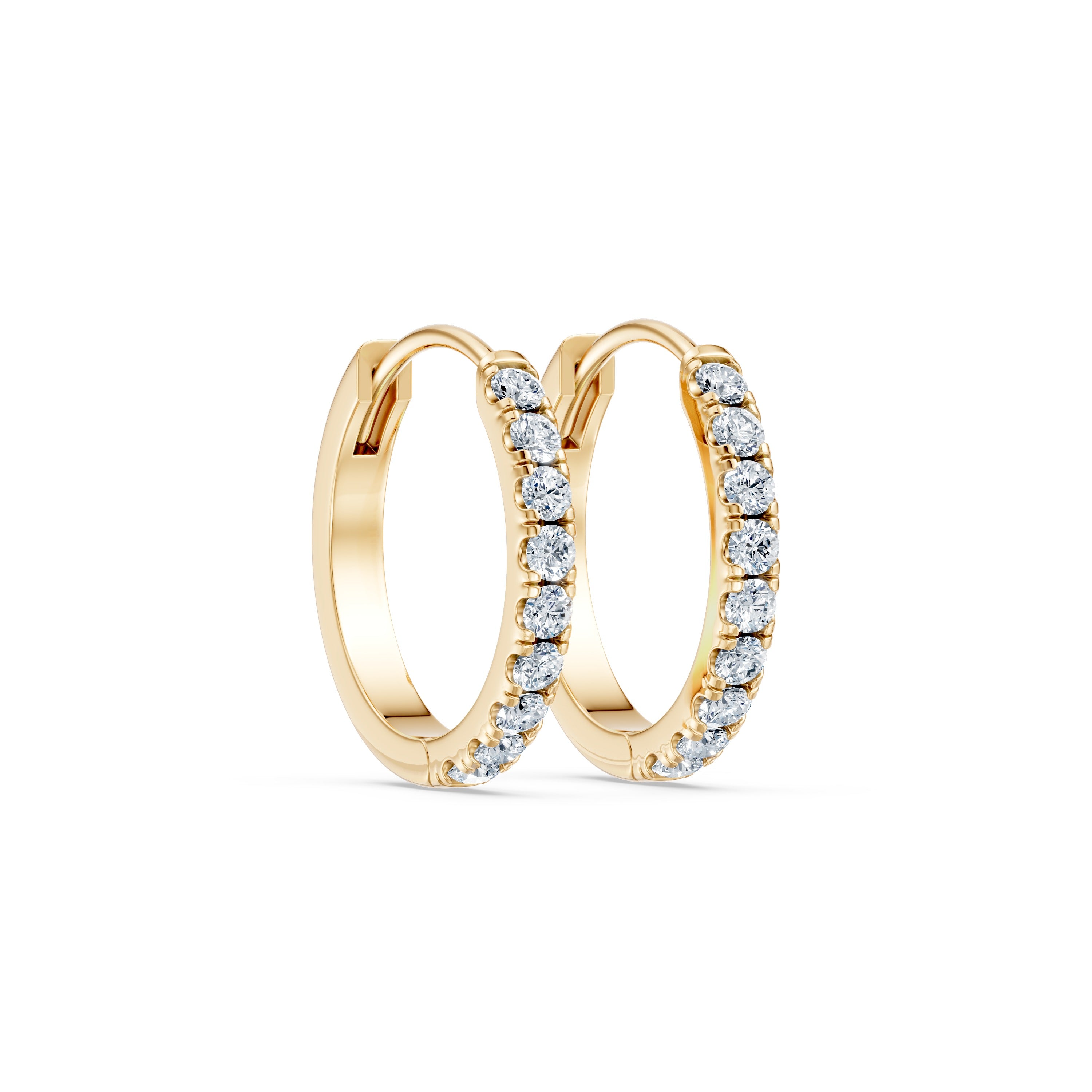 Round Lab Diamond Earrings
