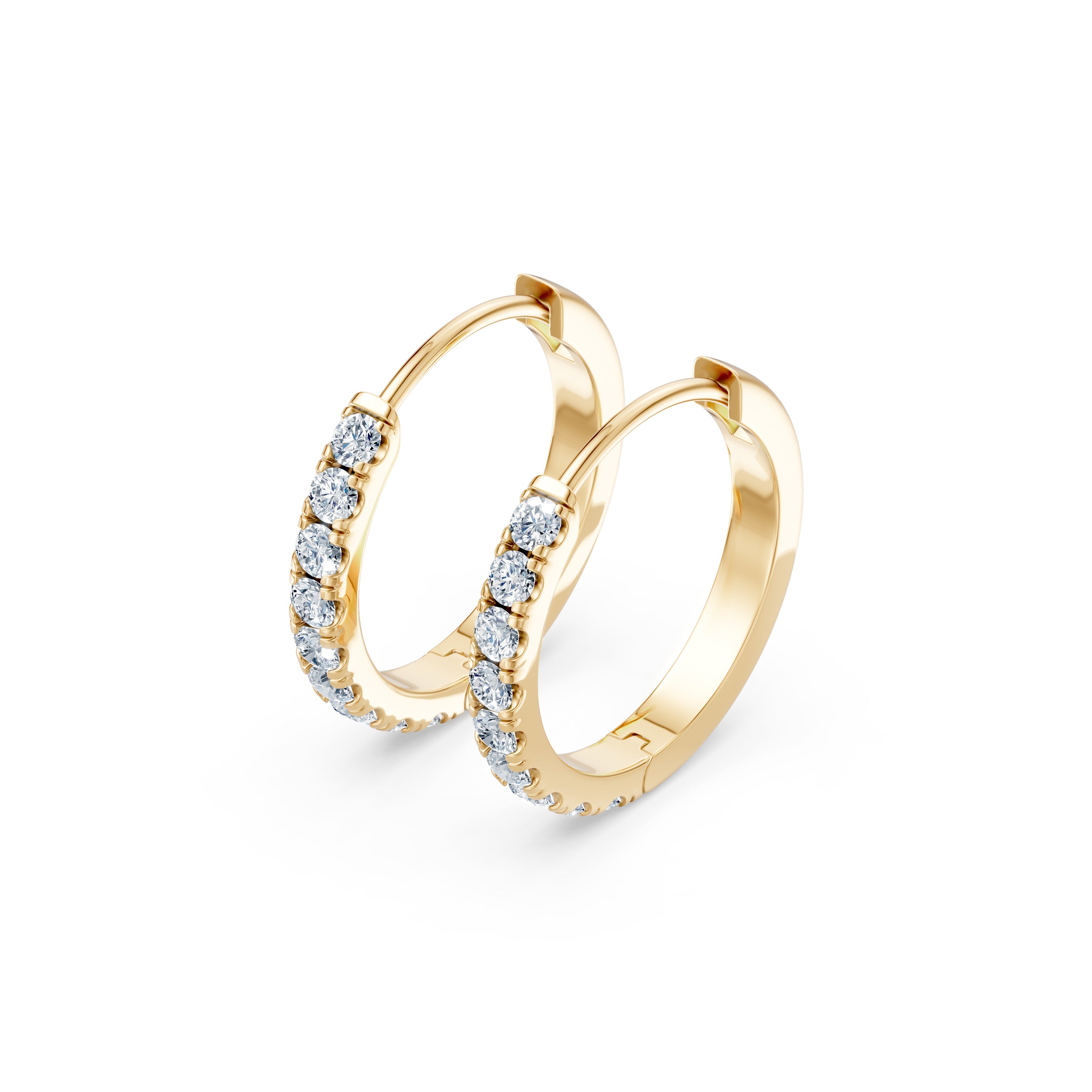 Round Lab Diamond Earrings