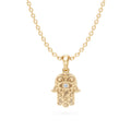 Hamsa Hand Lab Diamond Pendant