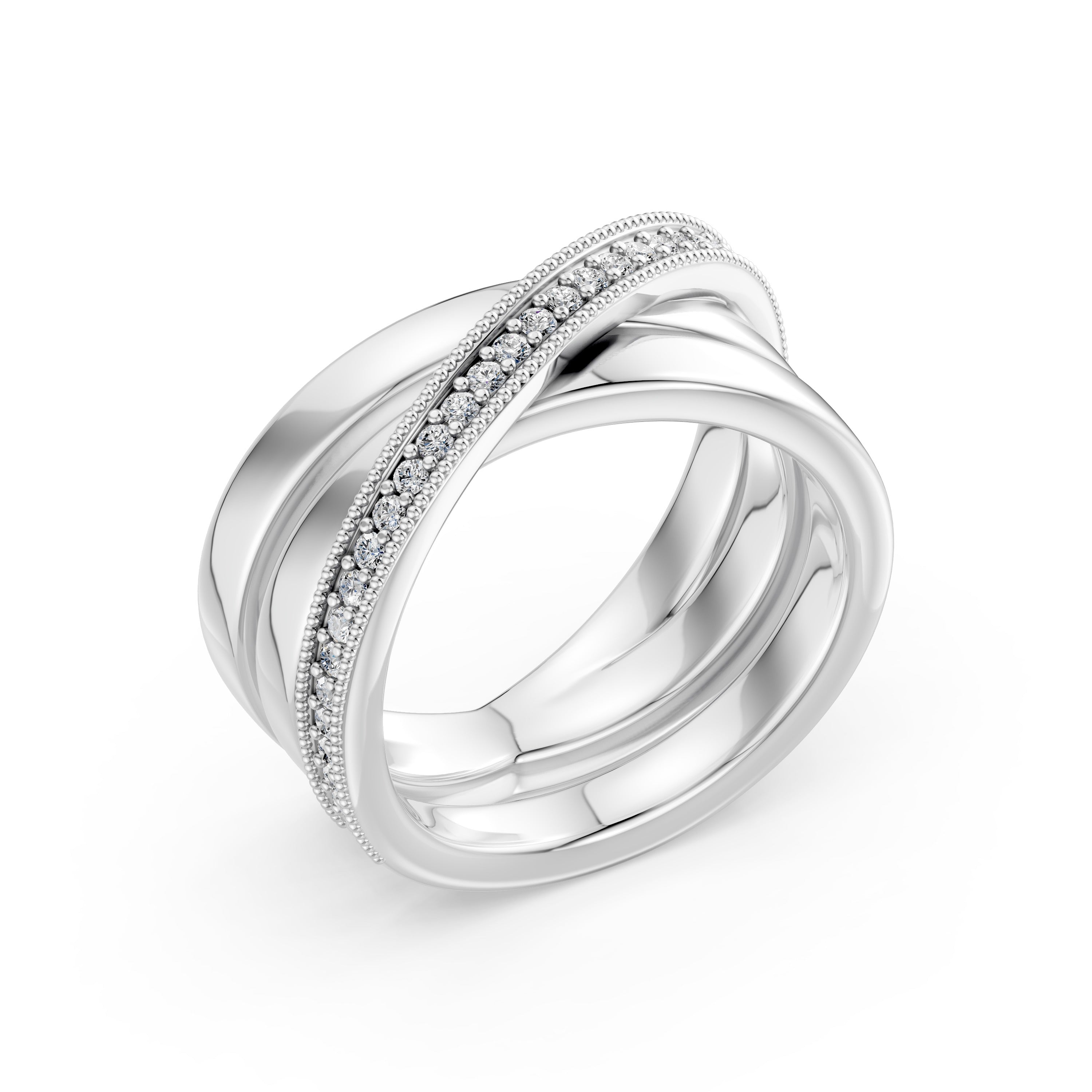 Triple Fusion Lab Diamond Ring