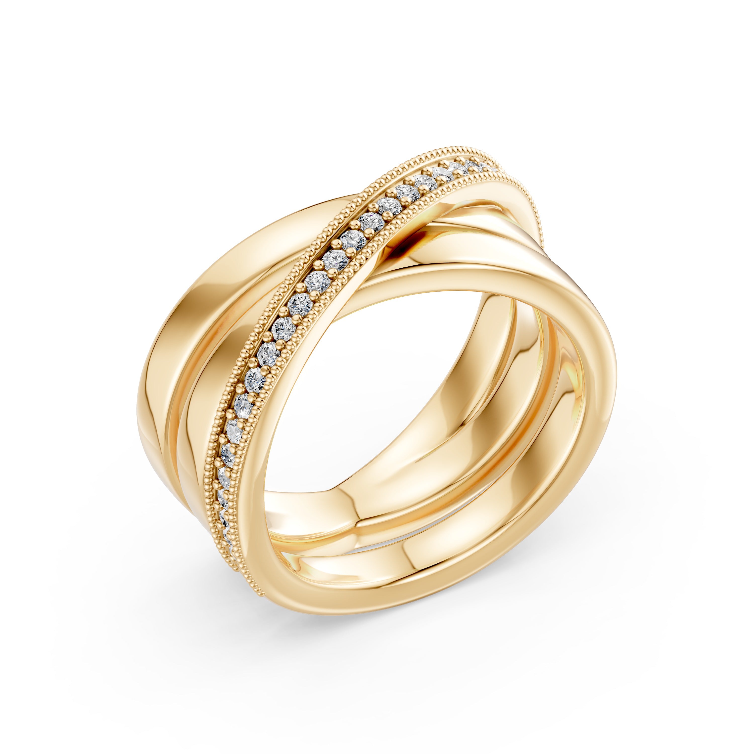 Triple Fusion Lab Diamond Ring