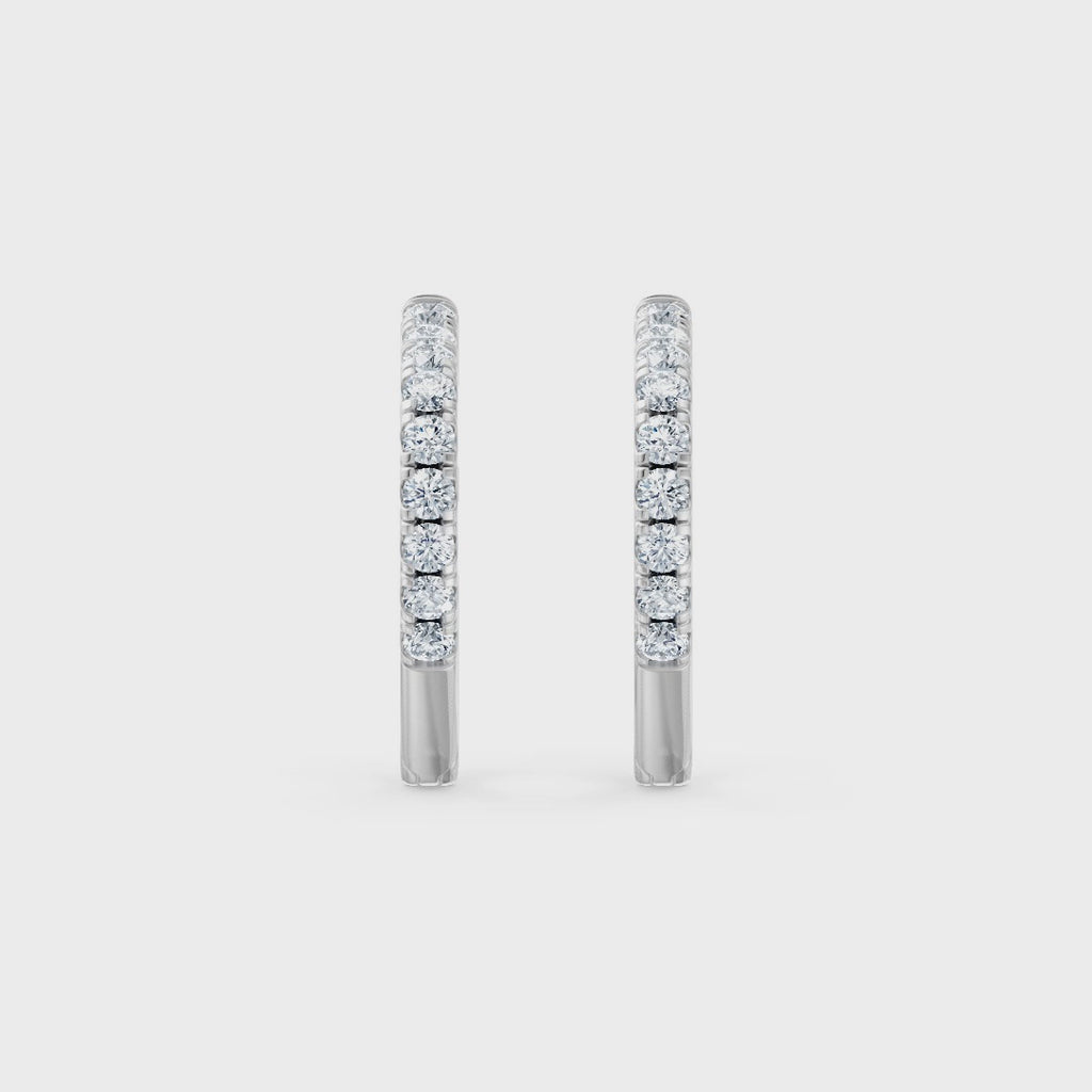 Heart-shaped Lab Diamond Earrings