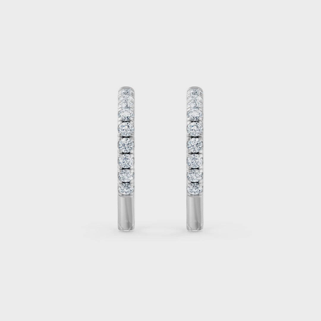 Heart-shaped Lab Diamond Earrings