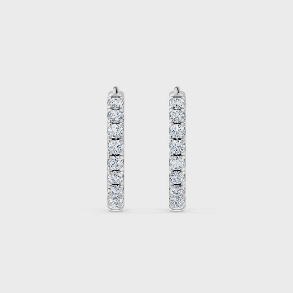 Round Lab Diamond Earrings