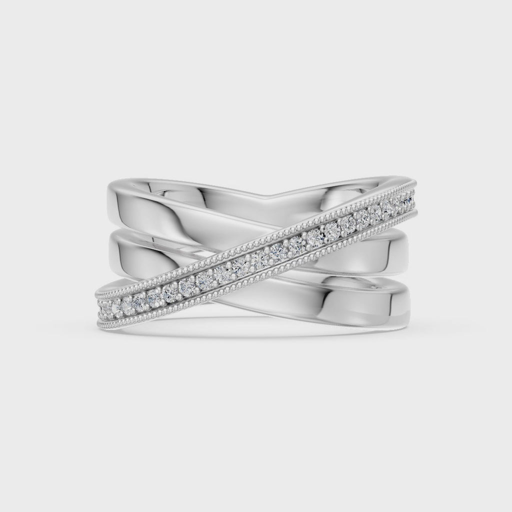 Triple Fusion Lab Diamond Ring