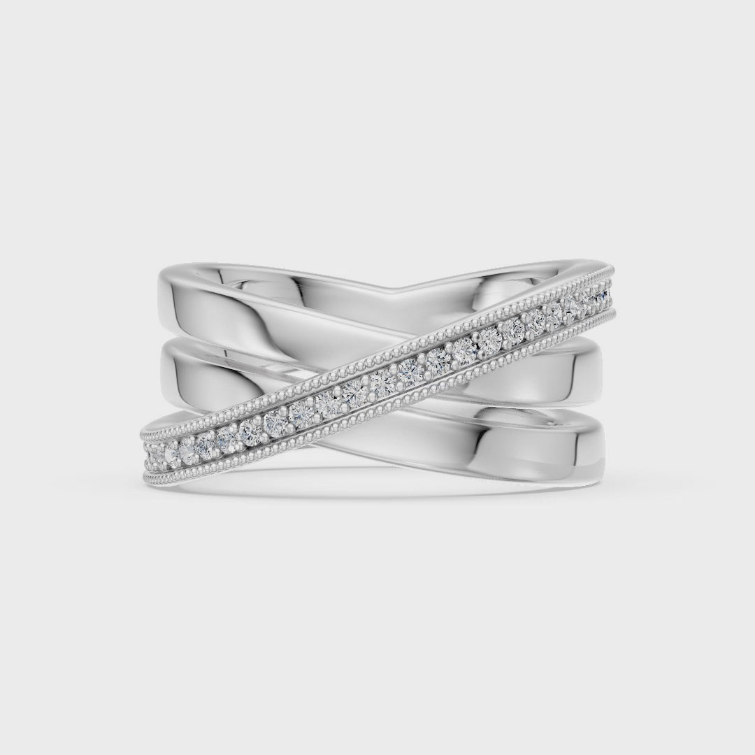 Triple Fusion Lab Diamond Ring