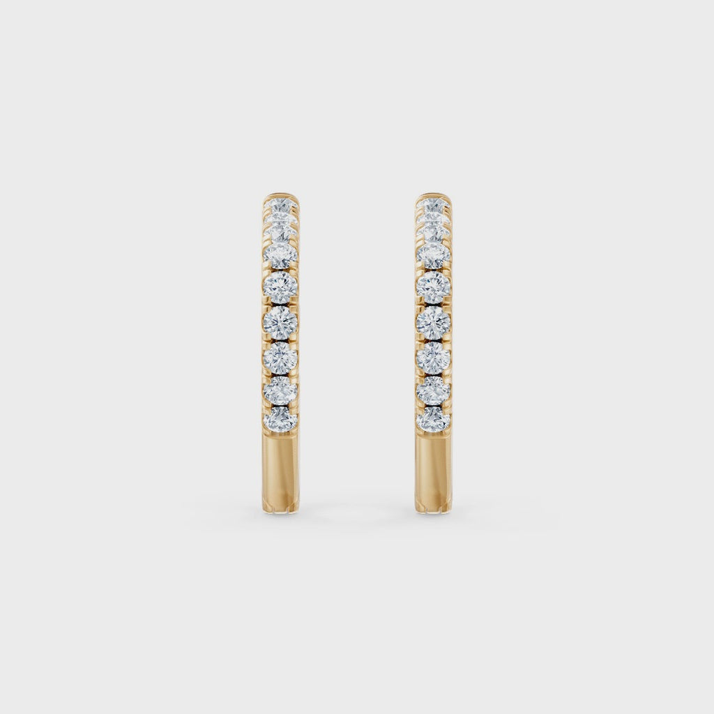 Heart-shaped Lab Diamond Earrings
