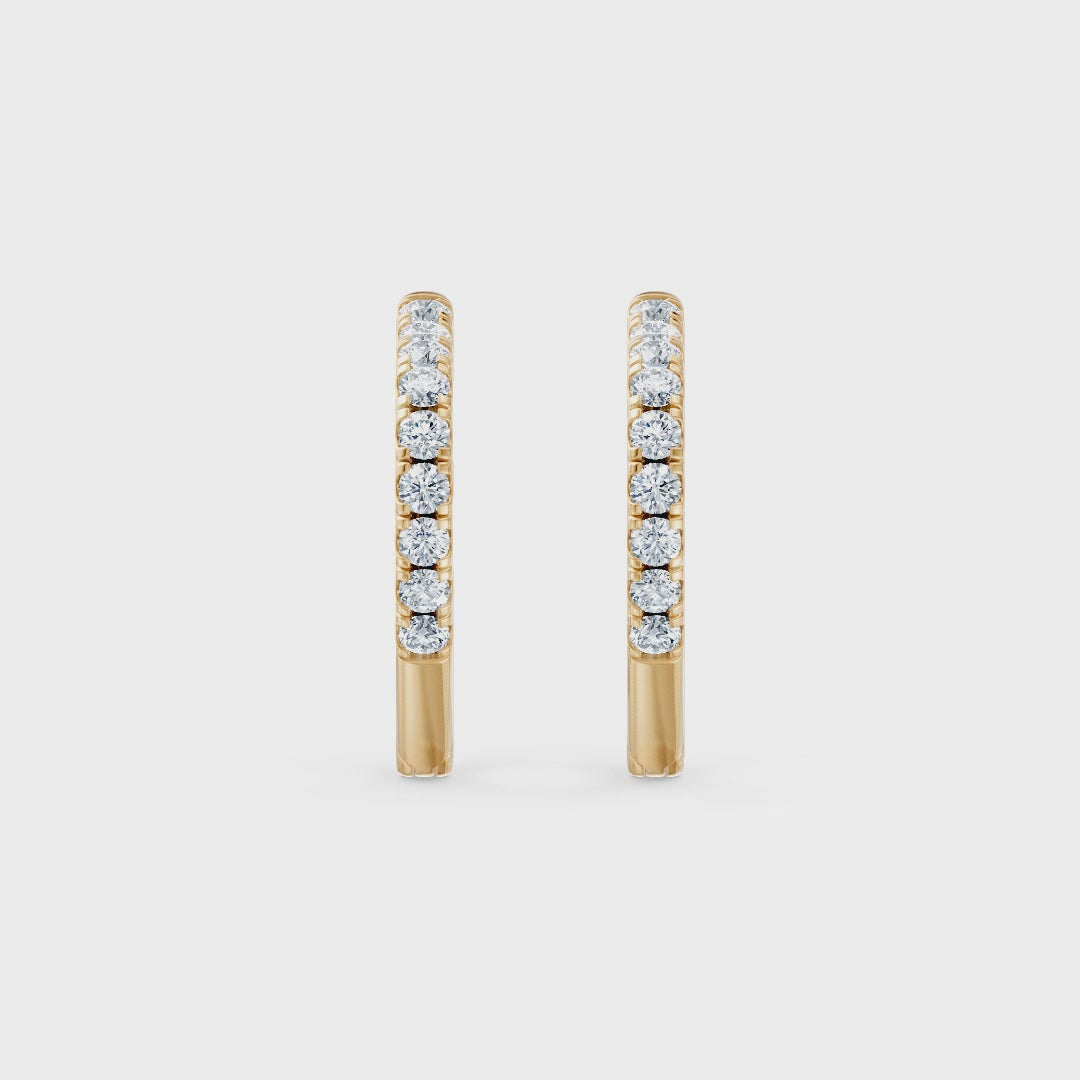 Heart-shaped Lab Diamond Earrings