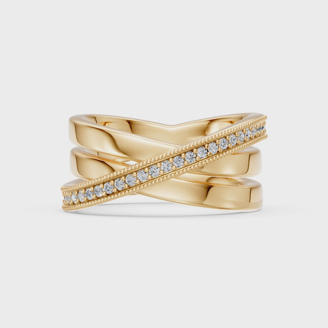 Triple Fusion Lab Diamond Ring