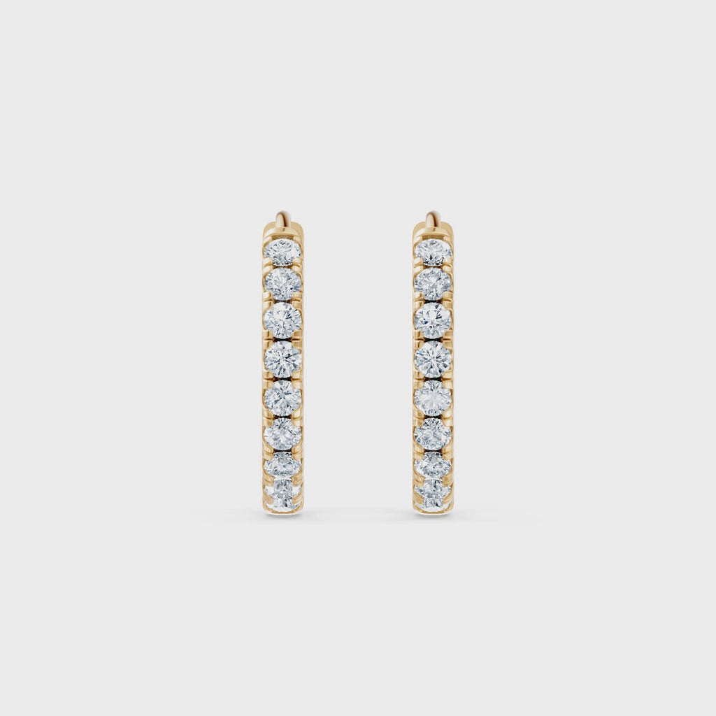 Round Lab Diamond Earrings